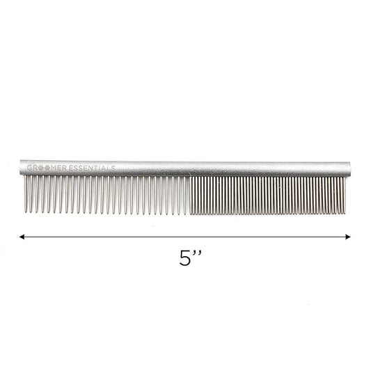 5" Face and Feet Comb - Finishing and Fluffing Comb - Perfect for Detail Work on Delicate Faces and Feet - Features Anti-Scratch Teeth