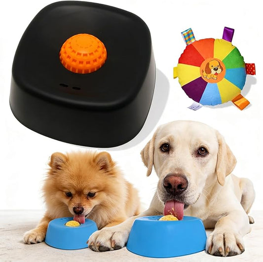 Slow Feed Liquid Dog Bowl, Dog Licking Bowl, Anti-Slip Entertained Lick Ball for Large Medium Small Dogs Wet Food, Water & Treats Dogs Anxiety Relief, Boredom and Post-Op Care (Black)