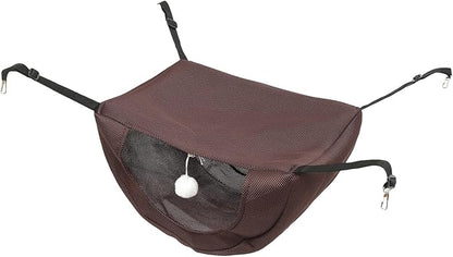 Multi-Functional Cat Sleeping Bed Mesh Hammock Small Coffee Color Breathable Kitten Lying Nest Pet Cage Hanging Hammock for Summer Use