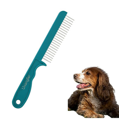 Super-Groom Combs with Smooth Rotating Teeth for Painless Mat Removal (22 Coarse Teeth, Teal Green)