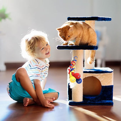 Glaciart One Felt Spring Cat Toy – 3 Pcs Soft Fuzzy Enrichment 100% Natural Wool - Interactive Stretchable Play Set - Safe for Pets, Non-AZO Colored Dyes - 4” Long