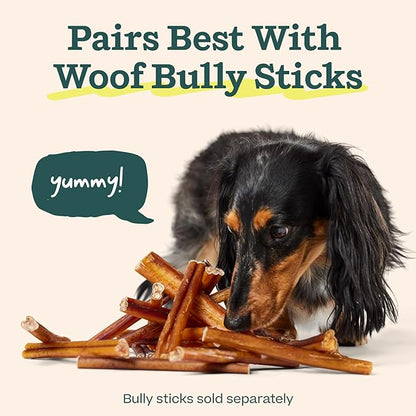 WOOF BullySafe - Bully Stick Holder - Durable Dog Chew Holder for Safe, Long-Lasting Play - Easy to Clean - No More Swallowed Ends - for Dogs 10+ lbs