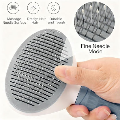 Cat Brush for Shedding, Kitten Brushes for Indoor Cats, For Long or Short Haired Cats,Cat Hair Brush Grooming Deshedding Brush for Dog Kitten Removes Loose Fur and flea removal comb