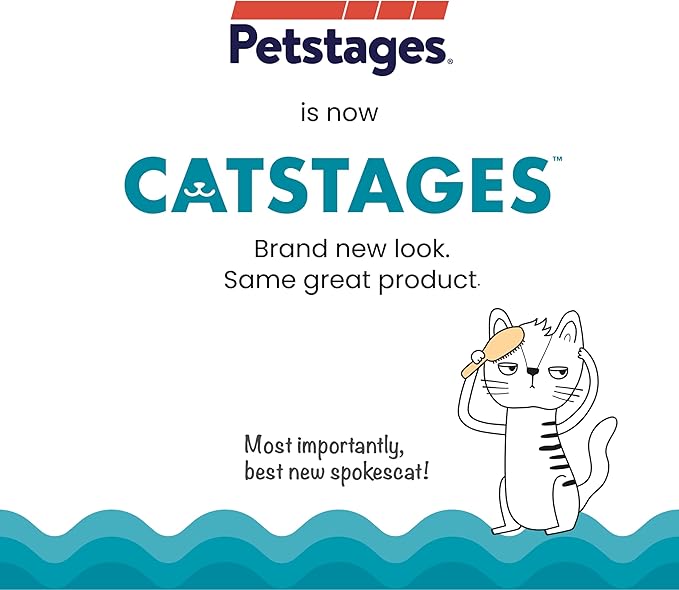 Catstages Fresh Breath Mint Stick Dental Cat Chew Toy with Catmint, Teeth Cleaning & Fresh Breath, Solo or Interactive Play, Green