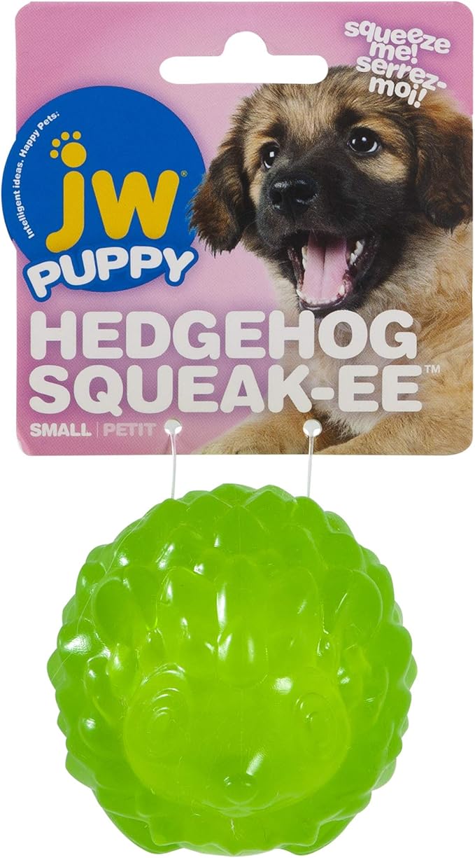 JW Hedgehog Squeaky Dog Ball Small, Assorted (32360)