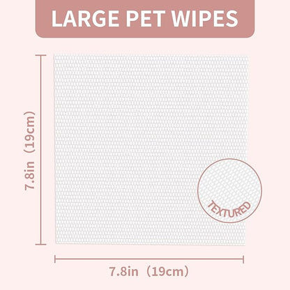400 PCS Pet Wipes for Paws and Butt Hypoallergenic Pets Cleansing & Deodorizing Anal Gland Hygienic Puppy Wipes for Dogs Face and Body
