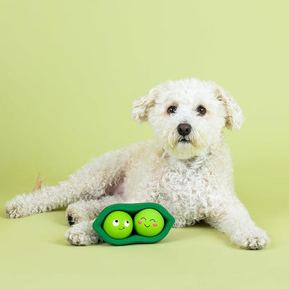 Fringe Studio WE Come in PEAS Latex Dog Toy, Pet Shop Collection (366016)