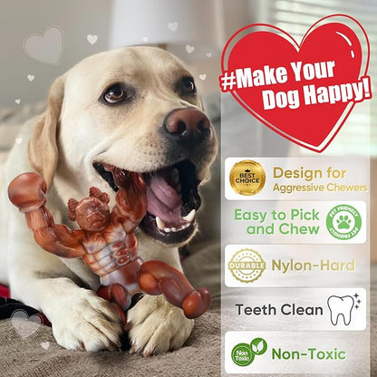 Dog Toys for Aggressive Chewers, Indestructible Dog Toys, Tough Toys for Aggressive Chewers to Keep Them Busy, Dog Chew Toys for Small/Medium/Large Dogs
