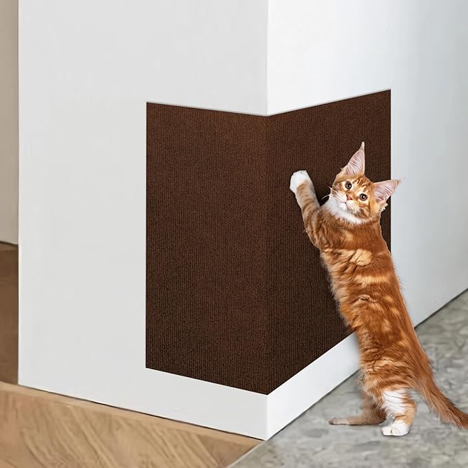 Cat Scratcher Pad,47.2"x15.8" Scratching Mat,Trimmable Anti Scratch Bed Couch Wall Corner Furniture Protector from Cat Claws,Easy Use for Cat Carpet/Door