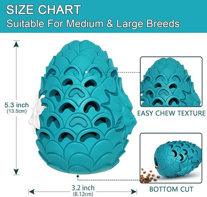 Dragon Egg Dog Toy for Aggressive Chewers Large Breeds, Indestructible Dog Toys Tough Dog Toys for Medium Large Dogs, Puppy Toys 900 Lbs Pull Tension Blue