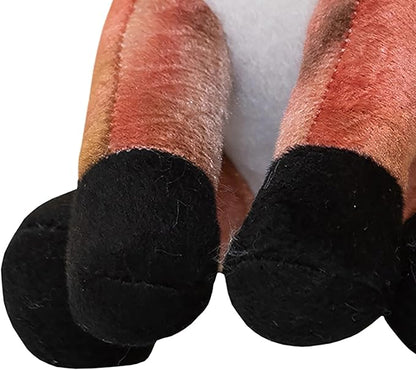 Snugarooz Fitz The Fox Dog Toy with Repair Patch – Soft & Durable Plush - Crinkle & Squeaker – Perfect for Small to Medium Dogs - Fun Play & Cuddles