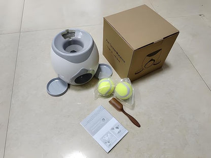 Latest Automatic Dog Ball Launcher Tennis Ball Reward Machine for Small Medium Large Dogs Indoor Outdoor Training Automatic Feede for Interactive Dog Training, pet Play and Feeding Machine