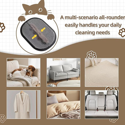 Pet Hair Remover Tool Glove for Cats & Dogs, Static Lint and Fur Removing Mitts for Laundry, Couch, Carpet, Clothing, and Auto Seats