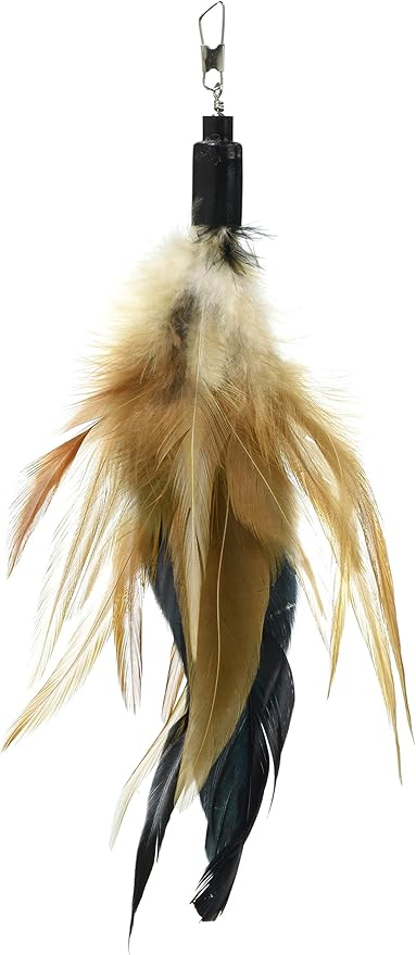 Petio ADD. MATE cat in the box Cat Toy [Attachment Real Feather/Black] (Japan Import)