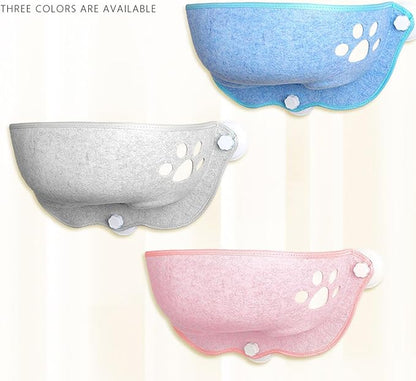 Window Hammock for Cats with Suction Cups Lounging Bed Perch Breathable Cloth Resting Bed Hammock