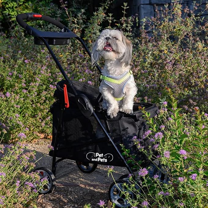 PETIQUE Simplicity Pet Stroller, Black