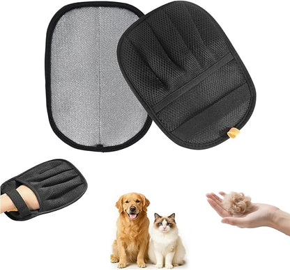 Pet Hair Removal Glove with Electrostatic Technology, Pet Hair Gloves for Dogs and Cats, Washable Pet Hair Remover Tool for Sofas, Carpets, Car Seats and Bedding