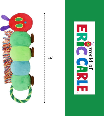 Multipet Eric Carle Very Hungry Caterpillar Rope Tug 24" Dog Toy
