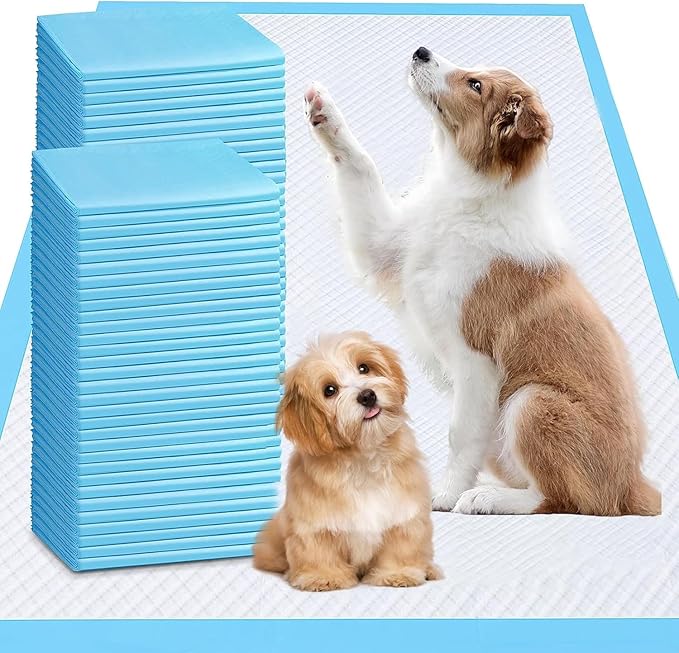 XXXL Puppy Pee Pads for Dogs 31"x47" 100 Count, Pee Pads Extra Large, Leak-Proof & Super Absorbent Dog Pee Pads, Thicken Disposable Potty Pads Puppy Training Pads for Cats Rabbits