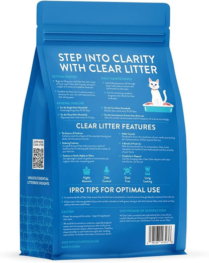 Cat Litter – Premium Lightweight, Non-Clumping, Dust-Free Crystals for Fresh Odor Control, ScoopFree & Easy to Clean, Pretty Kitty Litter for Multi-Cat Homes, Long-Lasting Performance