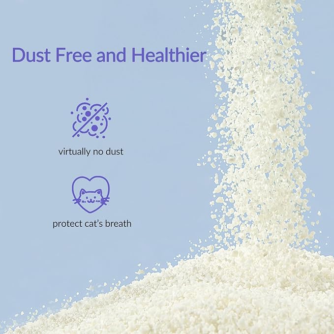 Non-Stick Ultra Clumping Cat Litter, Dust-Free Unscented Kitty Litter, Made of Pet Friendly Natural Tapioca Cassava, Odor Control, Last Twice as Long as Clay Litter, 9 lbs (7.5L) X 2 Packs