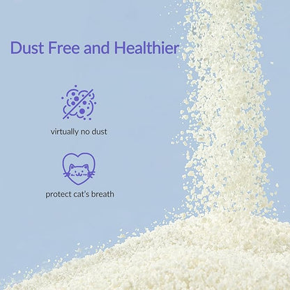 Non-Stick Ultra Clumping Cat Litter, Dust-Free Unscented Kitty Litter, Made of Pet Friendly Natural Tapioca Cassava, Odor Control, Last Twice as Long as Clay Litter, 9 lbs (7.5L) X 2 Packs