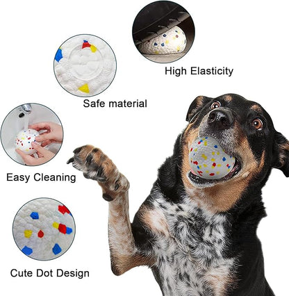 Dog Toy Balls 2.5 Inch, Indestructible Dogs Tennis Balls 3 Pack for Aggressive Chewers, Durable Interactive Toys for Large and Medium Dogs, Perfect for 2.5 Inch Dog Ball Launcher (ETPU Material)