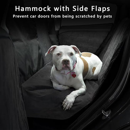 Dog Seat Covers for Tesla Model Y/3/S - Breathable Quilted Fleece Pet Liner Waterproof and Scratchproof Back Seat Protector Model Y Accessories with Hammock Design