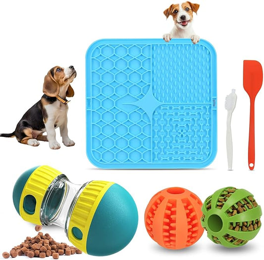 Interactive Treat Dispensing Toys for Smart Puppy Middle Dogs to Keep Them Busy, Cognitive Enrichment Dog Puzzle Slow Feeder Ball Toy (Feeder Toy（Green）)
