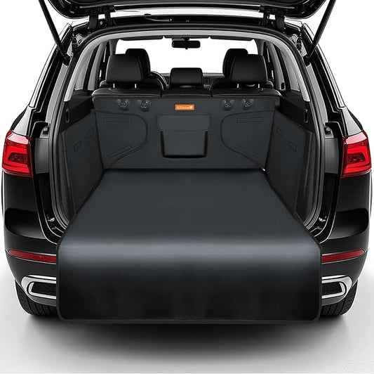 Alfheim Car Boot Liner Protector - Nonslip Waterproof Pet Dog Back Seat Cover - Durable Washable Cargo Cover Mat Travel, Universal for Medium Small Car SUV (Grey)