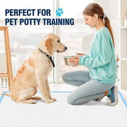 Dog Pads 100 Pack 30"x35", Dog Pads Extra Large for Pets, Disposable Large Pee Pads for Doggy & Puppy Training Pads, Piddle Pads for Indoor, Outdoor Use