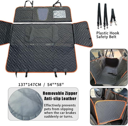 Dog Car Back Seat Cover for Lincoln Corsair 2022 2023 2024 2025 Pet Car Mat Waterproof Scratch-Resistant Pet Hammock Pet Protector Mat Interior Accessories,Black-b