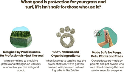 Zeofill Backyard Deodorizer – Eliminates Pet Urine Odors on Potty Patches, Artificial Turf, Grass, Lawns, Patios, Concrete & Playgrounds | Dog, Cat Litter Box Odor Eliminator & Freshener | 8 lbs.