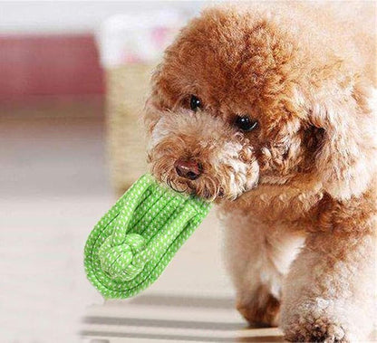 Sunglow Dog Toy Interactive Chewing Rope Ball Toys Natural Cotton Washable Durable Tug of War for Small Medium Dogs Puppies Training Playing Teeth Cleaning (Shoes)