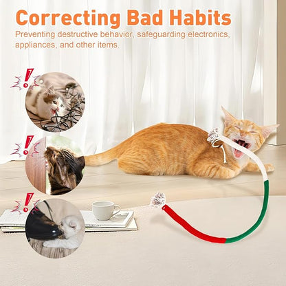 Cat Toys Chew Ropes 3Pcs with Natural Catnip, Safe Teeth Cleaning Toy for Indoor Kittens, Interactive Cat Kitty Toys for All Breeds (27.56 Inches, 3 Bags of Catnip Included)
