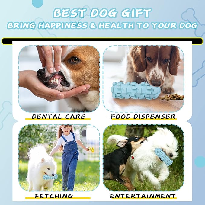 Ice Lolly Dog Toys for Aggressive Chewer, 8 - Hour Cooling Dog Toys for Summer, Water & Milk Freezable Pullze Feeder for Giant Dogs, Long Lasting Cooling Outdoor Camping Accessories