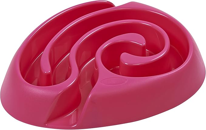 Kruuse Buster DogMaze Mini Pink Bowl – Non-Toxic Interactive Slow Feeder for Better Digestion & Energy