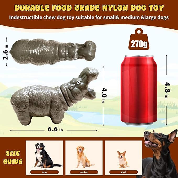 Dog Chew Toys for Aggressive Chewers,Indestructible Toy for Large Dogs,Tough Dog Toys to Keep Them Busy & Reduce Boredom for Medium, Large Dogs