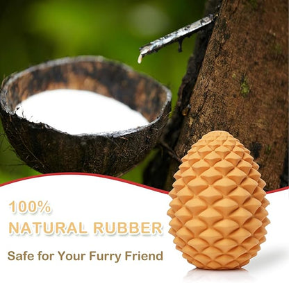Dog Chew Toys Gift - Pine Cone Treat Dispenser for Pet Medium Large Breeds - Durable Interactive Puzzle Toys for Aggressive Chewers to Relieve Boredom Anxiety Birthday Gift