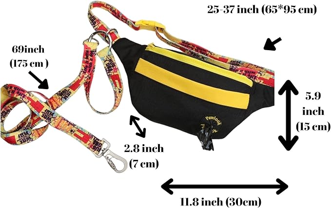 Pawlook Hands-Free Dog Walking Belt Bag