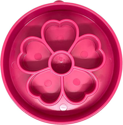 SodaPup Flower Design Enrichment Bowl – Durable Slow Feeder Bowl Made in USA from Non-Toxic, Pet-Safe, Food Safe Material for Mental Stimulation, Slowing Down Eating, Healthy Digestion, & More