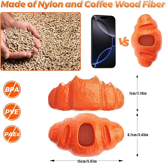 Indestructible Dog Toys for Aggressive Chewers - Large Dog Chew Toy Frozen Treat Tray Holder for Small Medium Large Dogs with Dual Molds to Keep Them Busy to Reduces Anxiety
