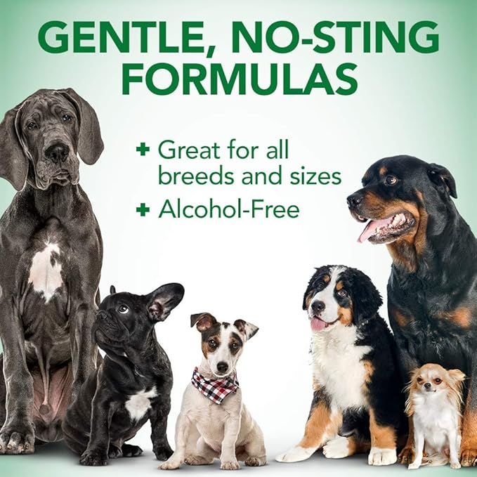 Vet's Best Dog Ear Cleaner Kit - Multi-Symptom Ear Relief - Wash & Dry Treatment - Alcohol-free