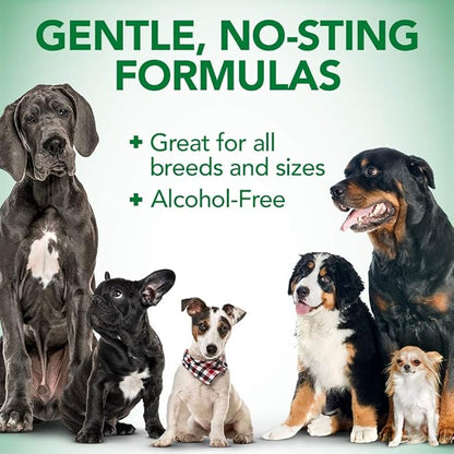 Vet's Best Dog Ear Cleaner Kit - Multi-Symptom Ear Relief - Wash & Dry Treatment - Alcohol-free