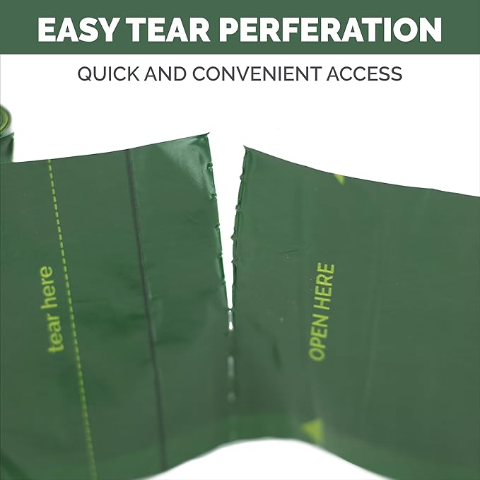 Tuff Mutt Dog Poop Bags - Dispenser-Friendly, Leak-Proof Waste Bags for Dogs, Pack contains 18 rolls with 15 bags each