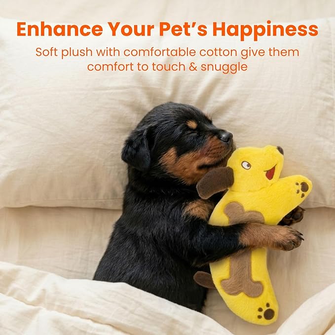 HGB Squeaky Dog Toys for Large Dogs, Tough Crinkle Stuffed Plush Chew Toys for Small Medium Large Dogs, Interactive Fetch Tug & Teething Big Dog Toys to Keep Them Busy
