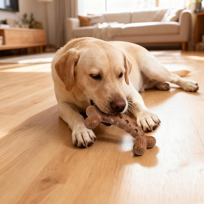 Dog Chew Toy for Aggressive Chewers Dog Bone Toys for Medium Large Dog Breed to Keep Them Busy Milk Flavored