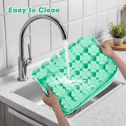 Dog Lick Mat, 23.6"x 15.7" Large Silicone Snuffle Mat with Suction Cups, Slow Feeder for Small Medium Large Dogs Slow Eating, Boredom Reducer (Blue)
