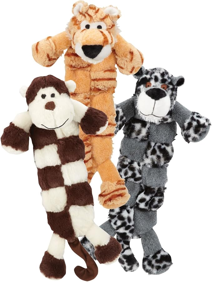 Grriggles Safari Squeaktacular Toy, Tiger