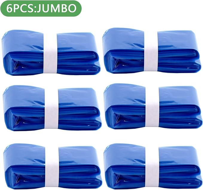 6 pcs Jumbo 26FT refill Pet Waste Bags Compatible with Your Pet Genie Dog Poop Trash can pet dog poop bags Dog Waste Disposal for Outdoor and Indoor